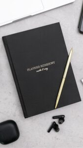 planner biznesowy czarny